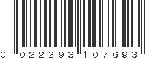 UPC 022293107693