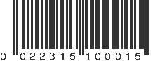 UPC 022315100015