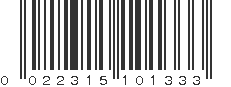 UPC 022315101333