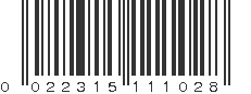 UPC 022315111028