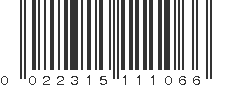 UPC 022315111066