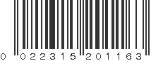 UPC 022315201163