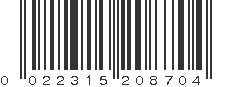 UPC 022315208704