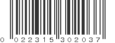 UPC 022315302037