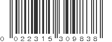 UPC 022315309838