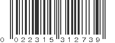 UPC 022315312739