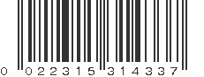 UPC 022315314337