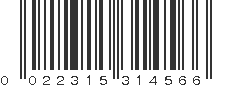 UPC 022315314566