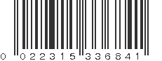 UPC 022315336841