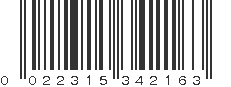 UPC 022315342163