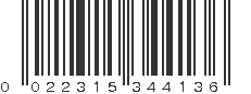 UPC 022315344136