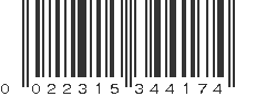 UPC 022315344174