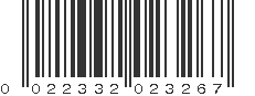 UPC 022332023267