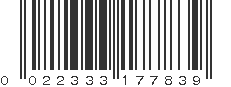 UPC 022333177839