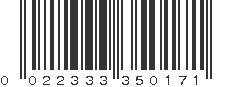 UPC 022333350171