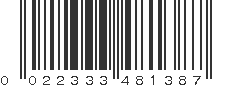 UPC 022333481387