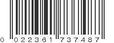 UPC 022361737487