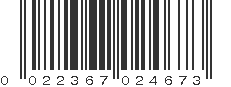 UPC 022367024673