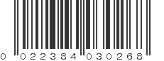 UPC 022384030268