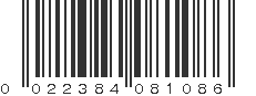 UPC 022384081086