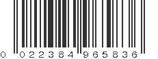 UPC 022384965836