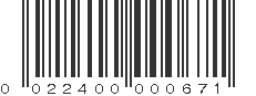 UPC 022400000671