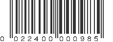 UPC 022400000985