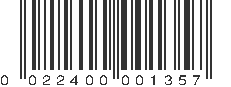 UPC 022400001357