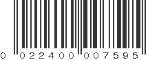 UPC 022400007595