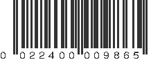 UPC 022400009865