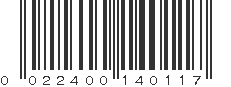 UPC 022400140117