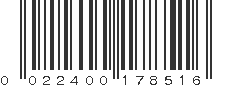 UPC 022400178516