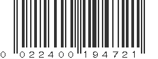 UPC 022400194721