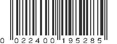 UPC 022400195285