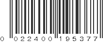 UPC 022400195377