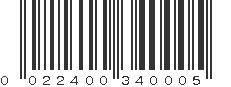 UPC 022400340005