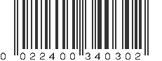 UPC 022400340302