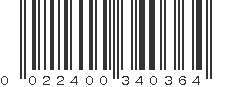 UPC 022400340364