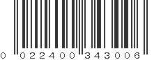 UPC 022400343006