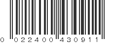 UPC 022400430911