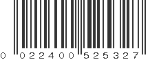 UPC 022400525327