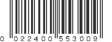 UPC 022400553009