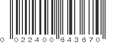 UPC 022400643670