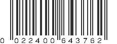 UPC 022400643762