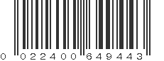 UPC 022400649443