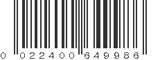 UPC 022400649986