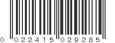 UPC 022415029285