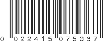 UPC 022415075367