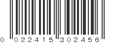 UPC 022415302456