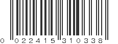 UPC 022415310338